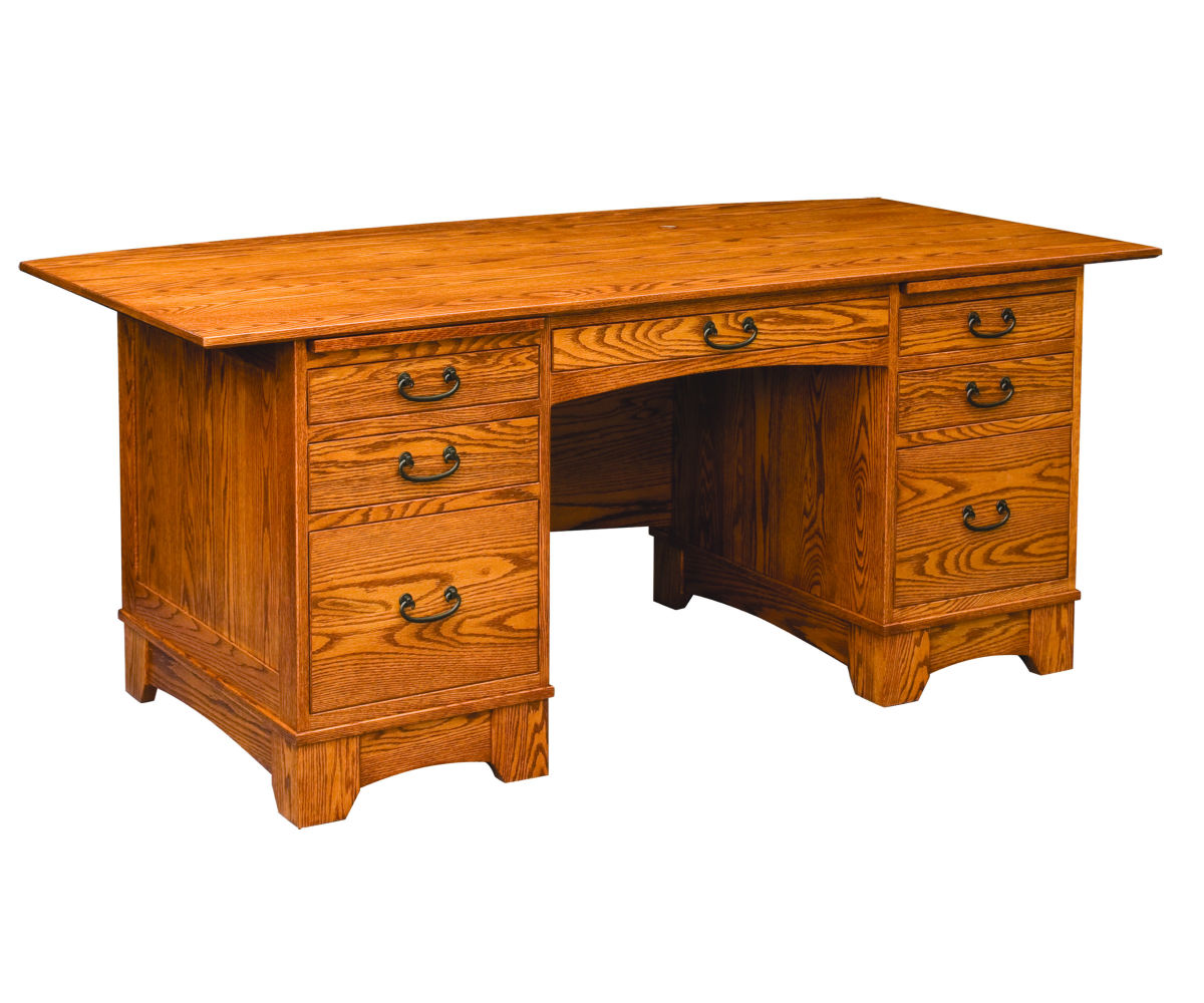 Noble Mission Executive Desk Mountain View Furniture