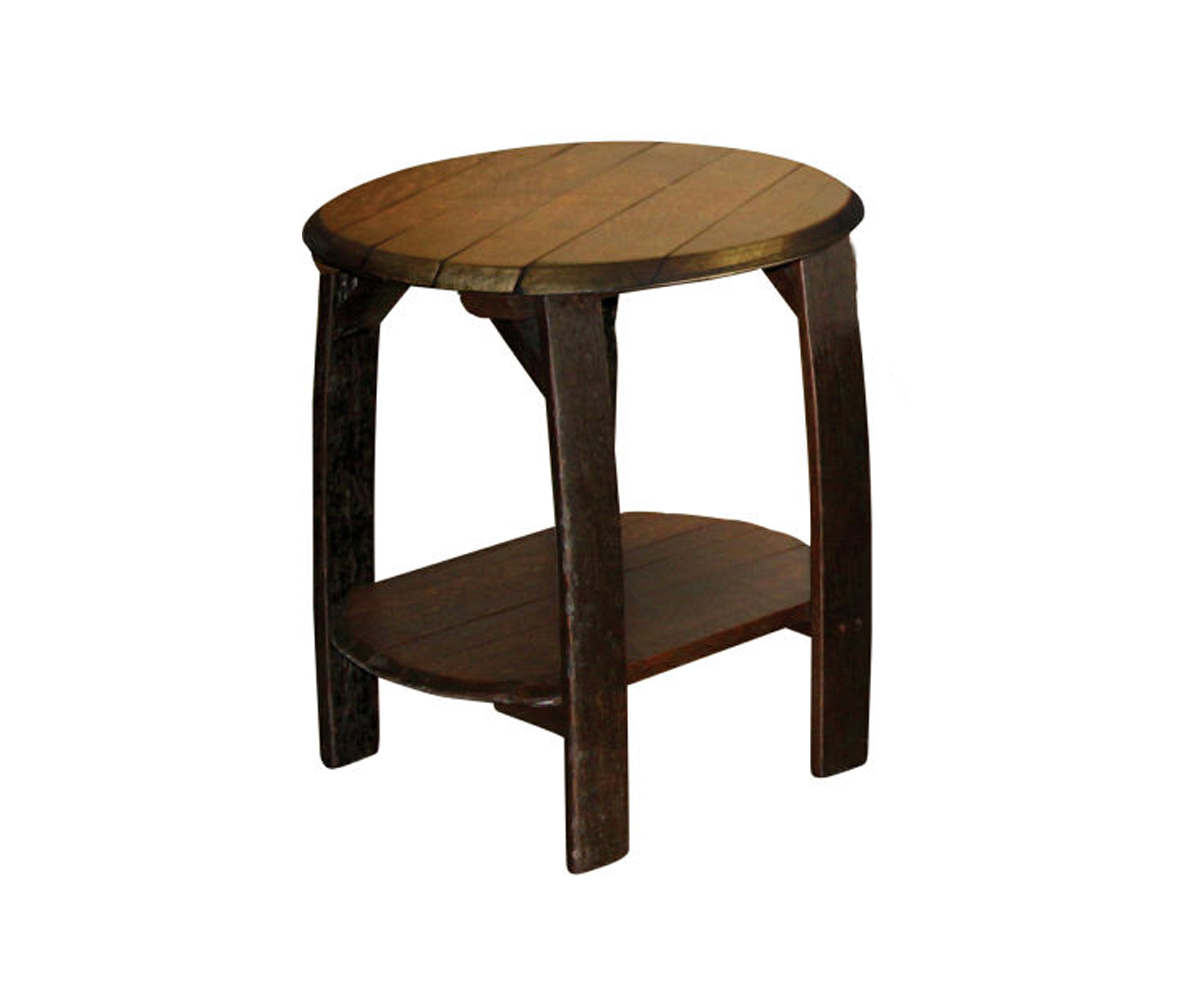 Rustic Whiskey Barrel End Table Mountain View Furniture