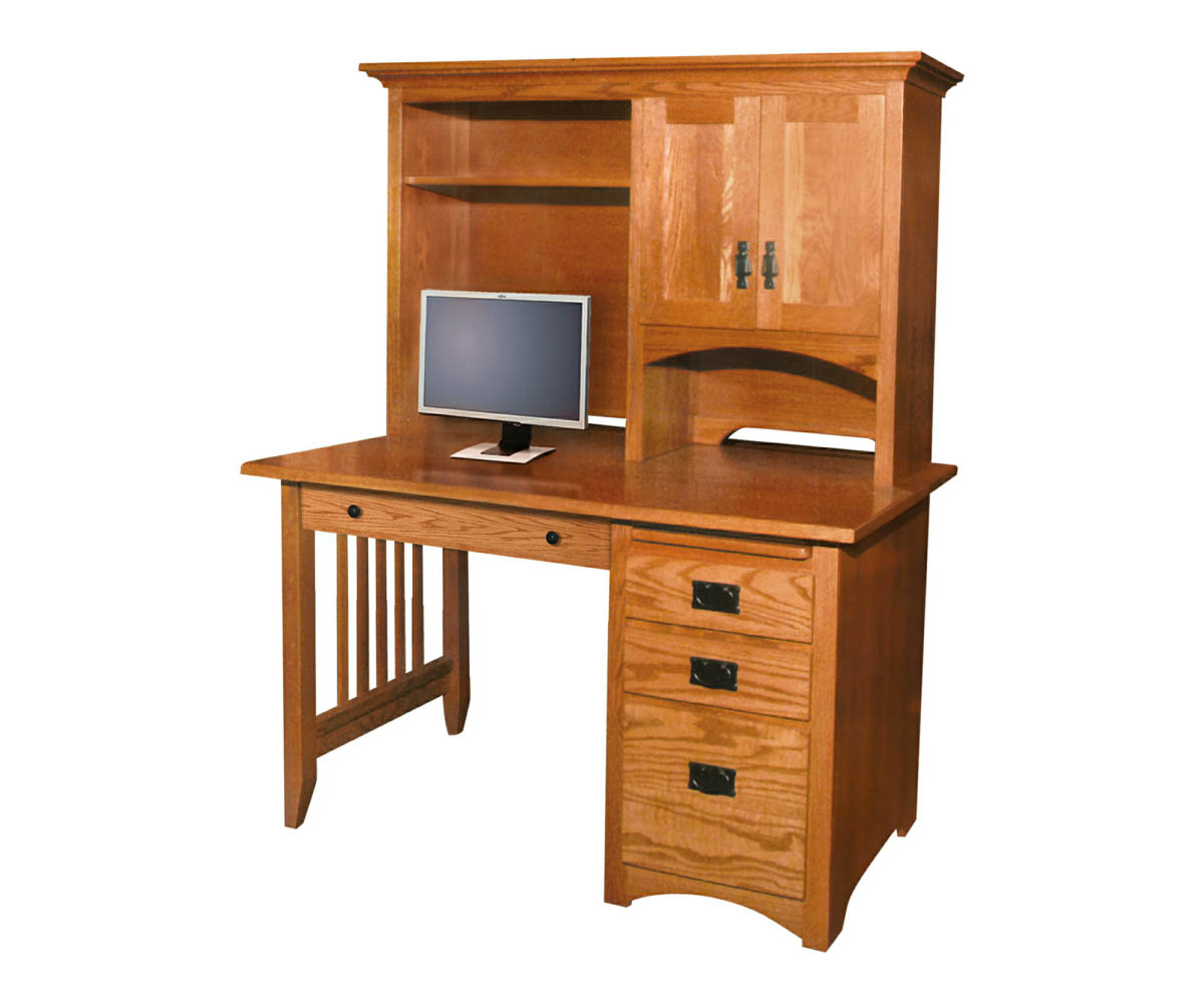 Mission Regular Desk and Hutch Mountain View Furniture