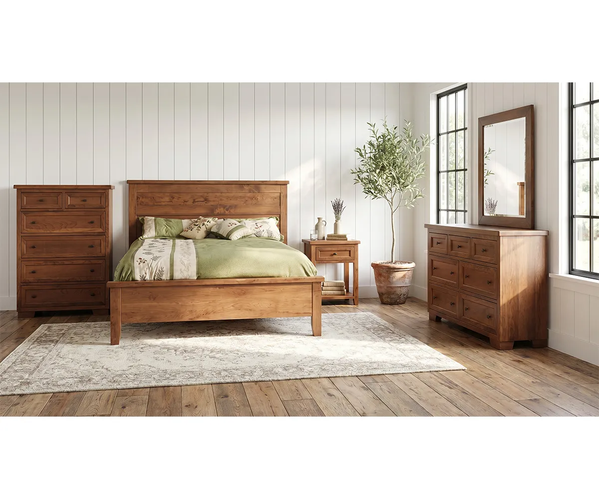 Farmhouse Two Drawer Nightstand - Image 2